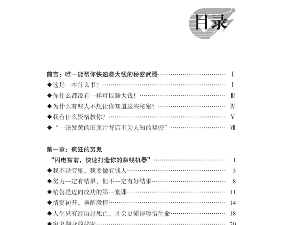 《赚大钱秘笈》:从零打造赚钱机器的暴利项目法则